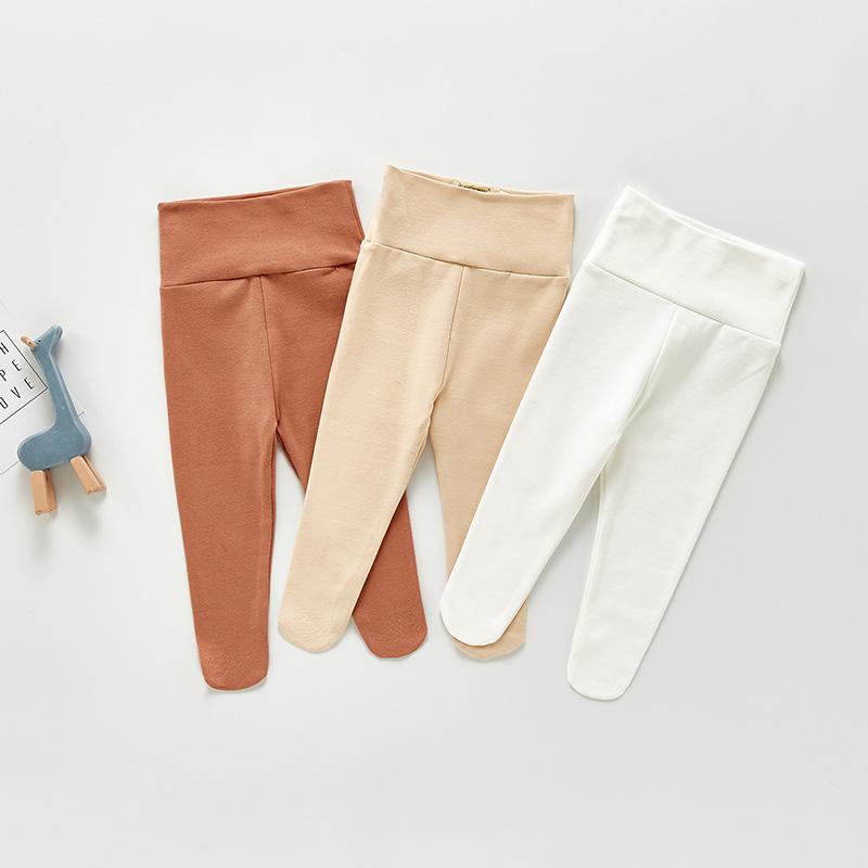 

MILANCEL 2021 Spring Baby Pants Pure Cotton Toddler Girls Tights Pure Cotton Boys Trousers Newborn Baby Clothes, Khaki