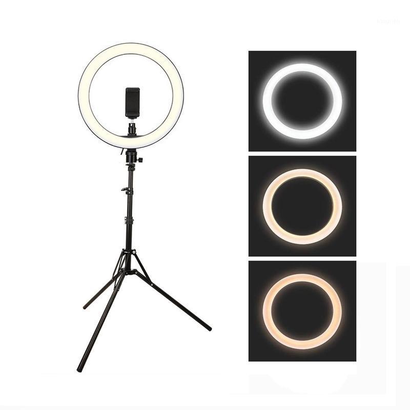 

Dimmable 10inch 26cm USB LED Selfie Ring Light Lamp Camera Phone Video Makeup Light with 160cm Tripod for Live Studio Youtube1