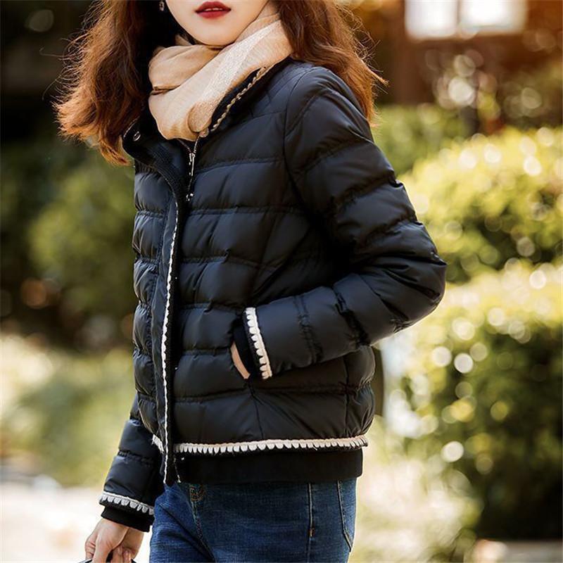 

2020 New Winter Warm Women Overcoat Zipper Ladies Coat Elegant Fashion Casual Slim Fit High Quality Female Outerwear, Black