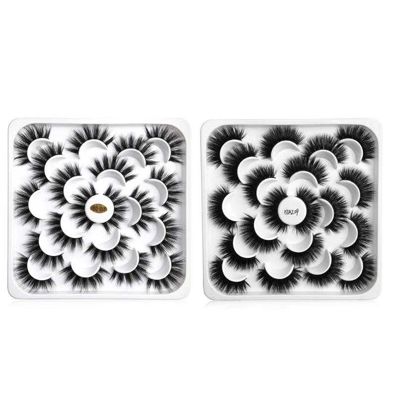 

10 Pairs 5D Mink False Lashes Handmade Natural Thick Long False Eyelashes Makeup Beauty Fake Lashes Women Makeup Beauty Tools