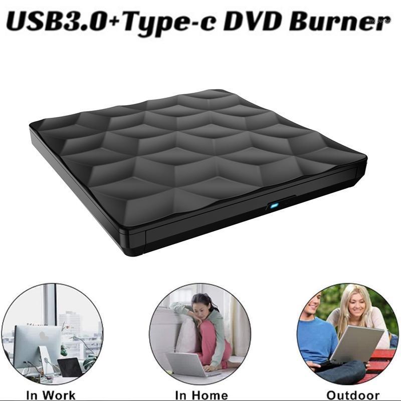 

DVD Drive USB 3.0+TYPE-C CD DVD Burner CD Player for Laptop Mac Desktop Mac OS Windows10/8/71