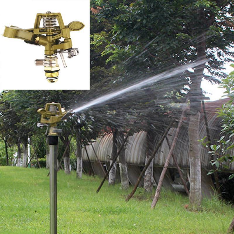 

Sprinkler Garden Lawn Watering Irrigation Spray Head Lawn Greening Garden Irrigation Ground 360Â° Rocker Nozzle1, Yellow