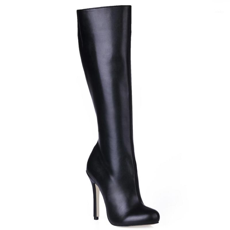 

Sexy Fashion Stiletto Knee-High Boot Bottes Genoux Femmes Rodilla Botas Mujer Stivali Ginocchio Donna Tacco Alto YJ0640CBT-b111, Dark blue pu