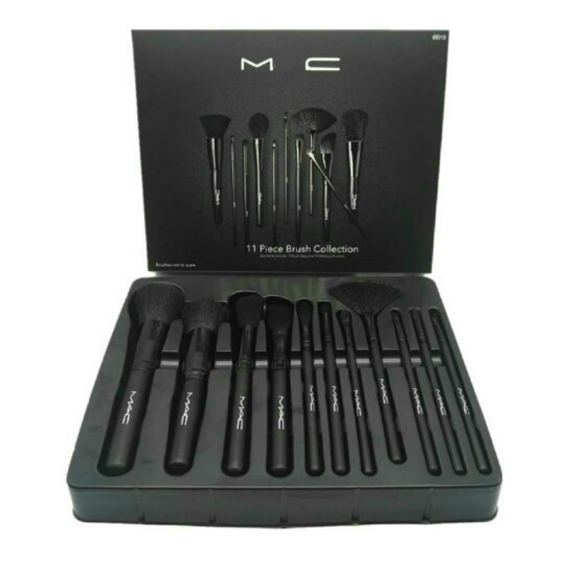 

Brand 11pcs/set Makeup Brushes Set Face Cream Power Foundation Brushes Multipurpose Beauty Cosmetic Tool Black Brush kit
