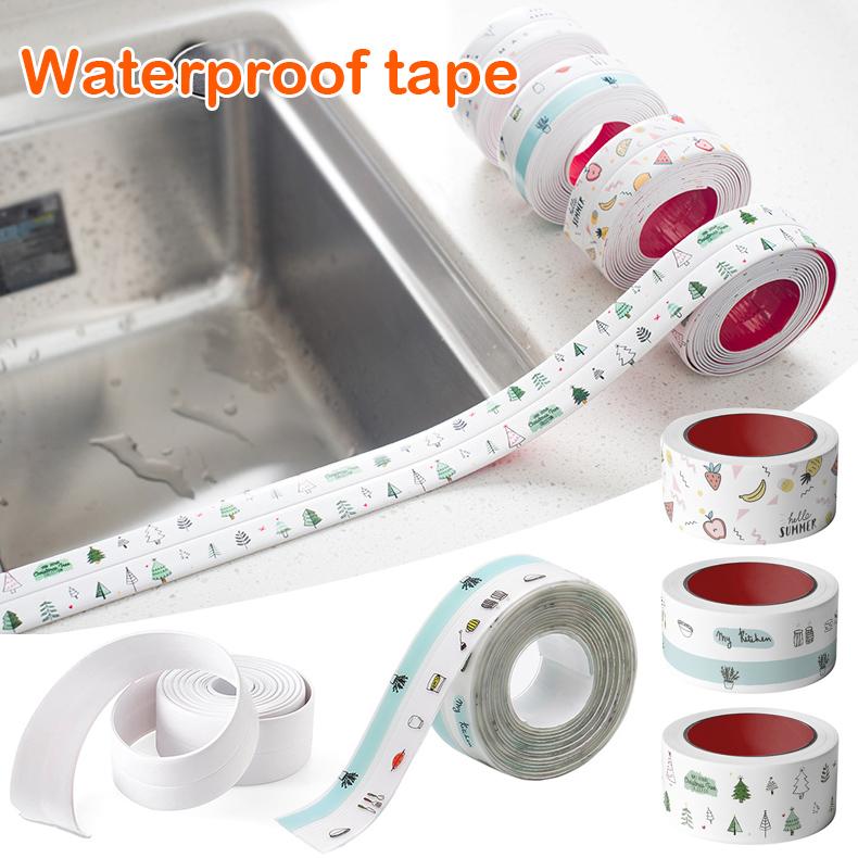 

1 Roll Sealing Tape Waterproof Tape PVC Acrylic Material Kitchen Bathroom Wall Adhesive Crack Repair 320cm Fast Delivery