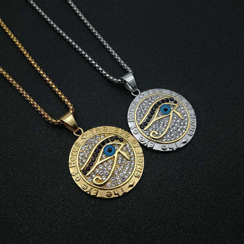 

The Eye of Horus Necklace Wedjat Eye Stainless Steel Pendant Necklaces for Women Men Fashion Jewelry
