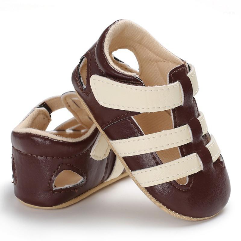 

Summer Children's Shoes Kids PU Boys Toddler Baby Solid Breathable Buckle Hook Loop First Walker Walking Shoes1