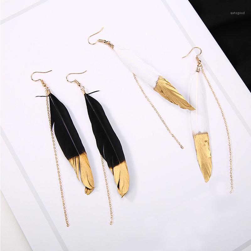 

Dangle & Chandelier Women Earrings Tassel Rhinestone Chain Feather Long Pendant Fashion Jewelry1