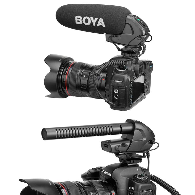 

BOYA BY-BM3030 On-Camera Microphone 3.5mm Super-Cardioid Video Mic for Canon Nikon Sony SLR Cameras Video Audio Recorder