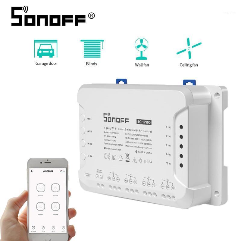 

iTEAD SONOFF 4CH Pro R3 Rev2 Wireless Remote Conotrol 4 Channels DIY Wifi Switch 10A 220V Support Google home Alexa IFTTT1