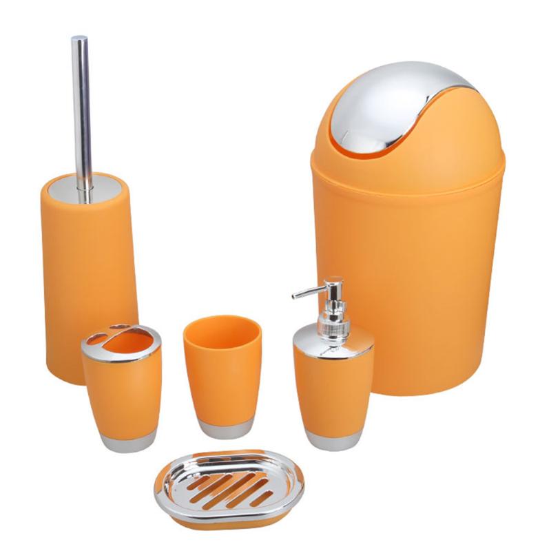 

6 Pcs Bathroom Soap Cup Waste Toothbrush Holder Bathroom Brush Lotion Bottle Soap Box Home hotel Toothbrush Cup set