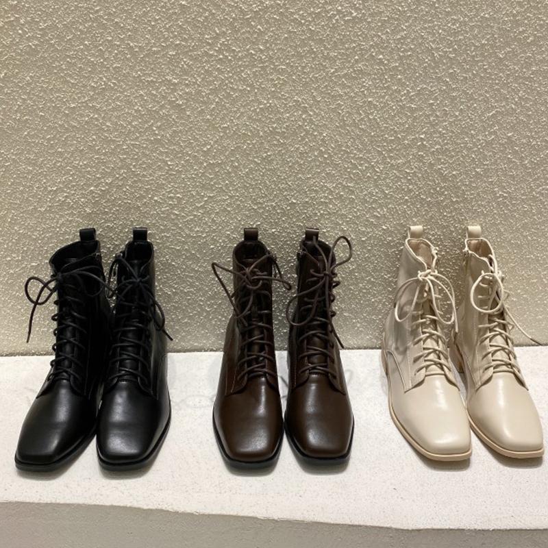 

Women Autumn Boots High Quality Women Ankle Boots For Shoes Zipper Booties Ladies Shoes Botas Mujer, Black