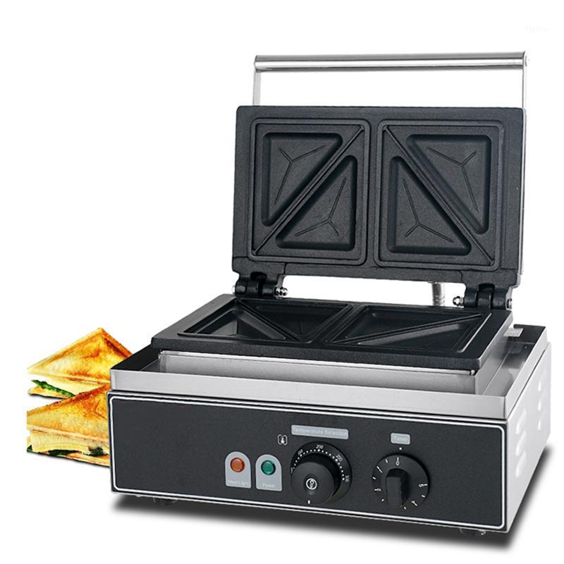 

Electric Commercial Breakfast Sandwich Explosion Pulp Toast Non-stick Sandwich Waffle Maker1