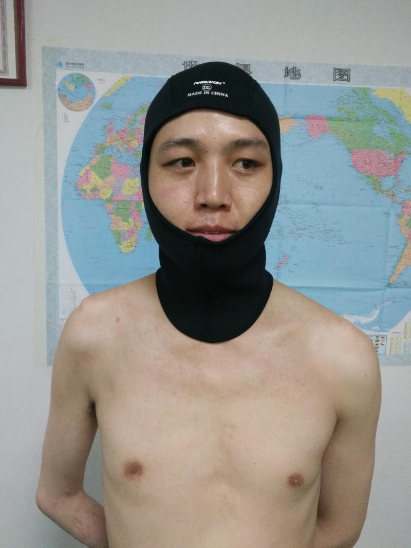 

fundivers2021new3mm back double nylon swim diving hood