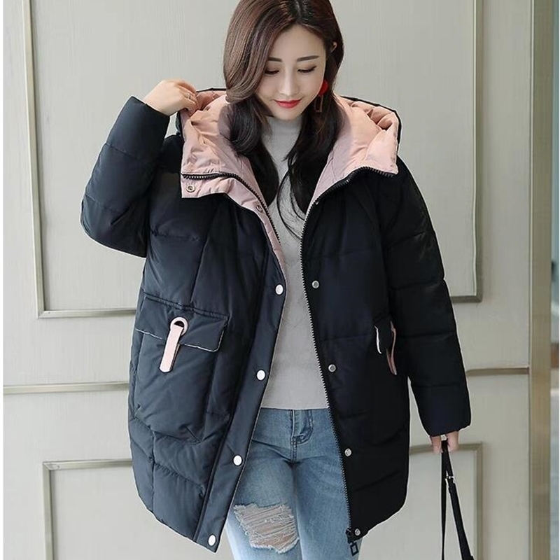 

2021 New Winter Cotton Women Woman Thick Warm Parka Cold Jacket WTLW, White