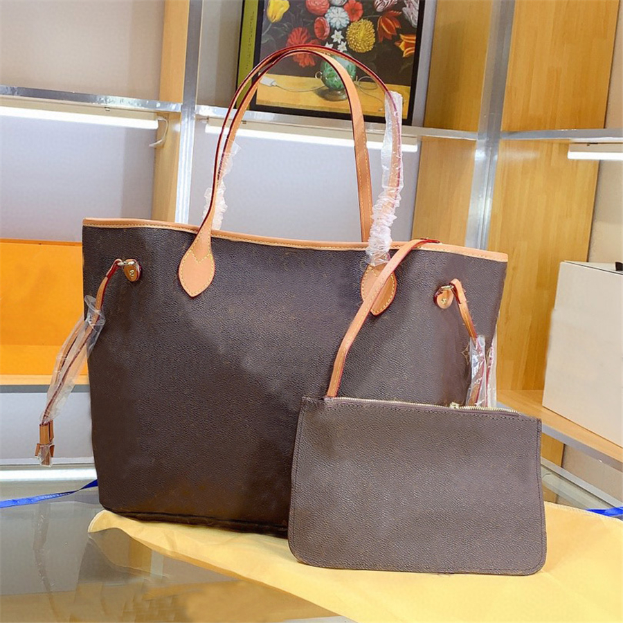 

2pcs/set classic Designer womens handbags flower ladies composite tote leather clutch shoulder bags female purse with wallet serial number, Not sold separately