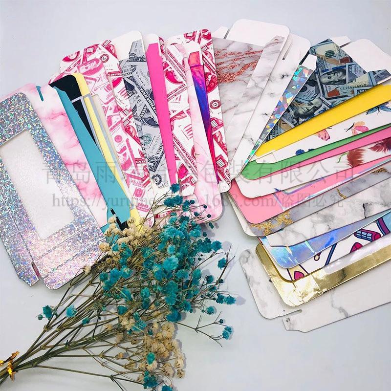 

Wholesale10/20/50pcs Packing box for eyelash blank eyelashes package Multicolor paper box Eyelashes DIYflash packing makeup