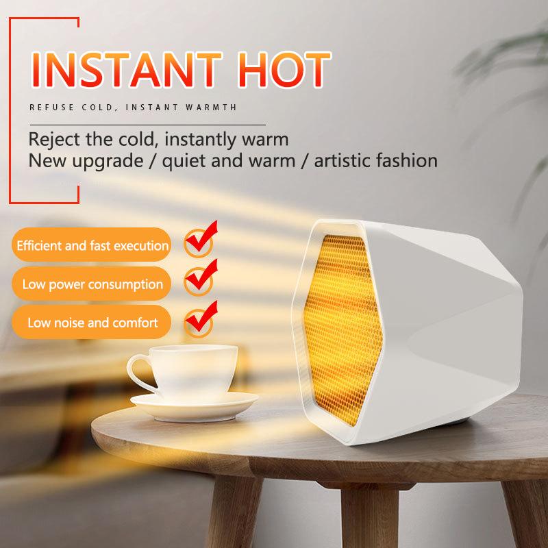 

Home Fan Heater 600w Mini Electric Heater Desktop Heating Electric Hand Warmer Air Fan Office Bedroom Handy Air Heaters Warmer 1