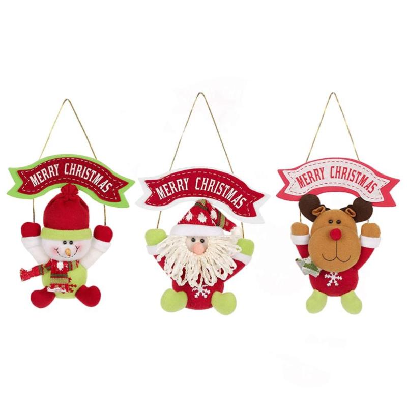 

3pcs Christmas Wall Signs Door Signs Holiday Window Hanging Decorations for Restaurant Shopping Mall Cafe, Picture 1