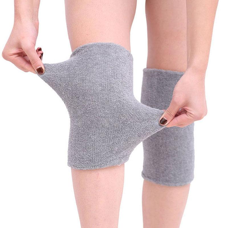 

2pcs/pair Knee Pads Sleeve Double Layer Thickened Breathable Thermal Towel Warmer Leg Wrap Protector New