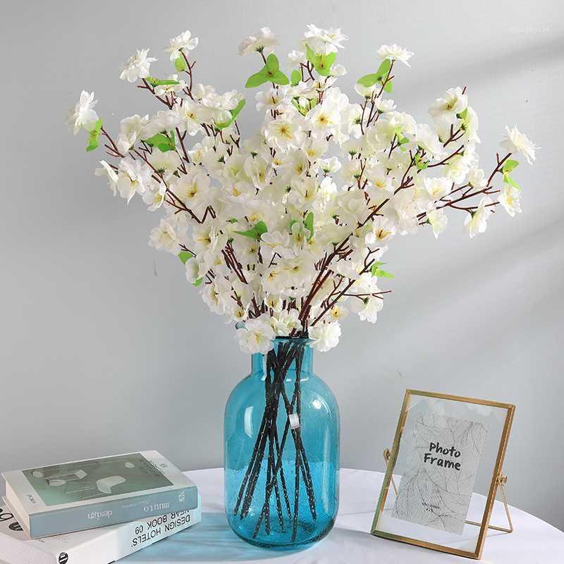 

10Pcs Artificial Peach Flower Branch High Simulation Non-woven Fabrics Low Price Wedding Decoration Love Gift Party Accessories1, Smtthz004
