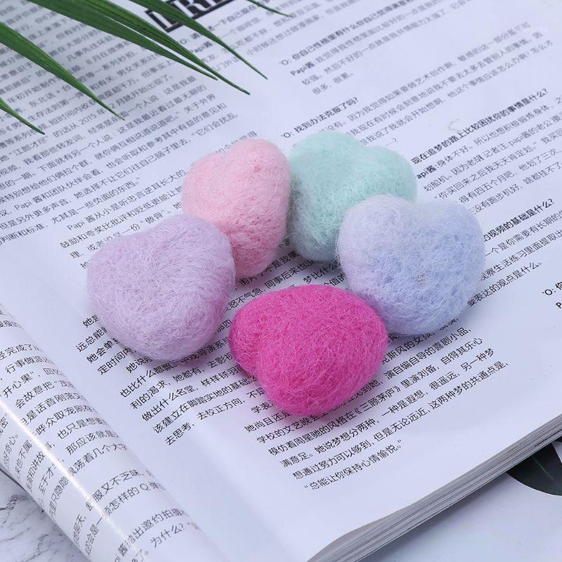 

Woolen Heart Newborn Heart Shape Stuffed Baby Photography Props Photo Shot DIY Headdress Hair Band Hat Clothing Decoration Cute1, Pink