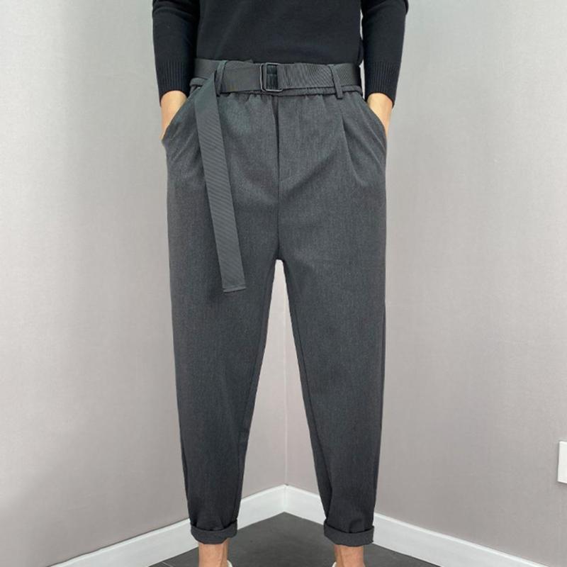 

Men's Pants Spring Trousers Young Men Breathable Wear-resistant Great Anti-wrinkle Pencil, Black