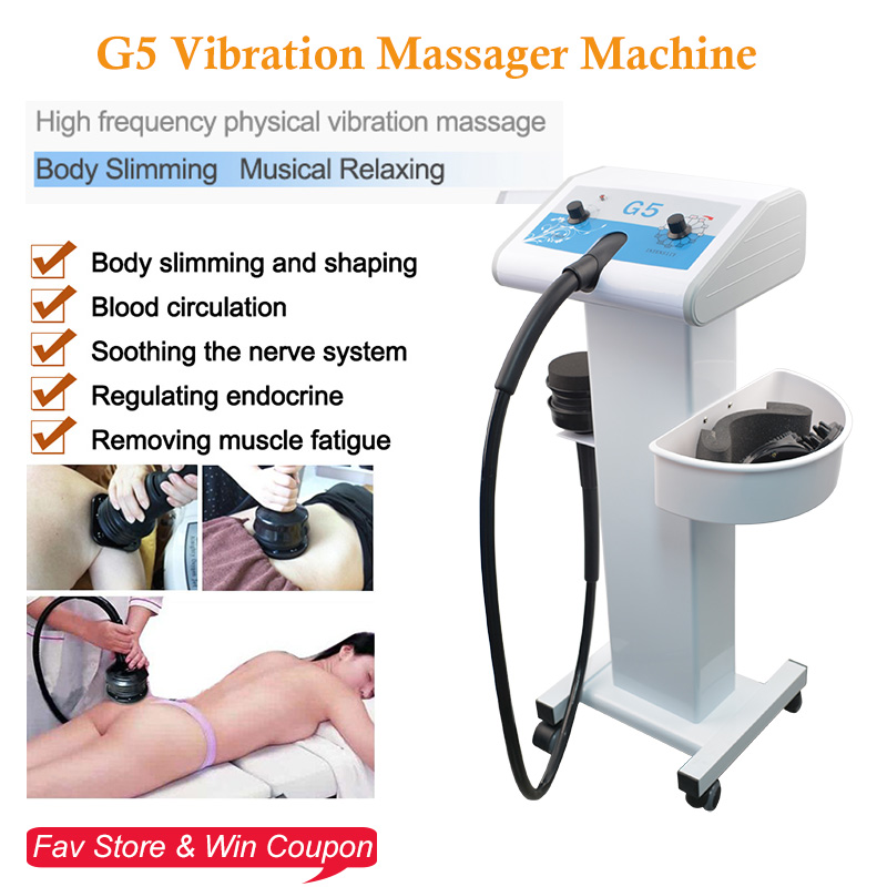 

arrival g5 massage machine massager with 5 heads body massage vibrating body relaxing cellulite fat reduction salon beauty equipment