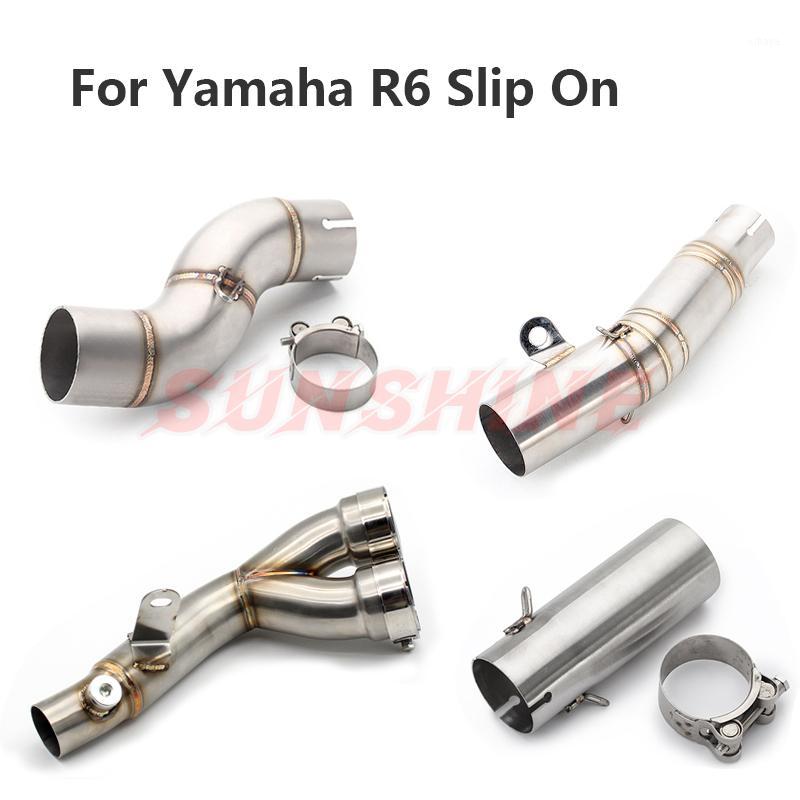 

For YZF R6 Middle Pipe Exhaust Motorcycle link pipe Connector Exhaust Tube Stainless Steel YZF-R6 2006 2007 2008 2009-2020 Years1