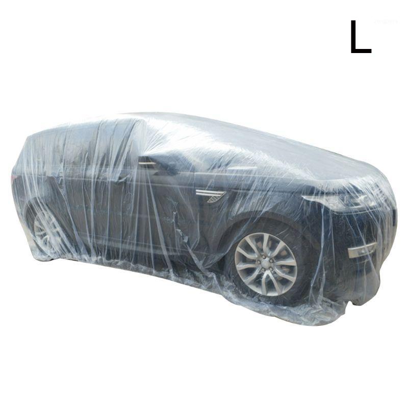 

Portable Disposable Transparent Waterproof Car Cover Dustproof Foldable Environmental Protection PE Plastic Film Covers1