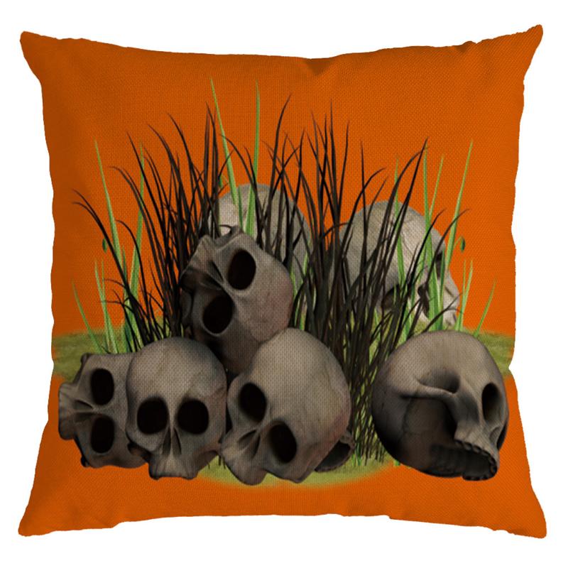 

Halloween Pumpkin Pillow Cover Festival Pillowcases Decorative Cushions For Sofa Car Cushion Cover Square Pillows Case 45x45cm