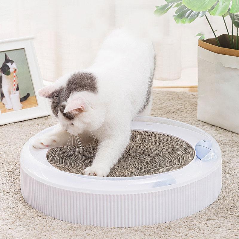 

Interactive Ball Cat Toy for Cat Toy Catching Game Training Scratching Pad Paper Durable Kitten gadget retro garden wood
