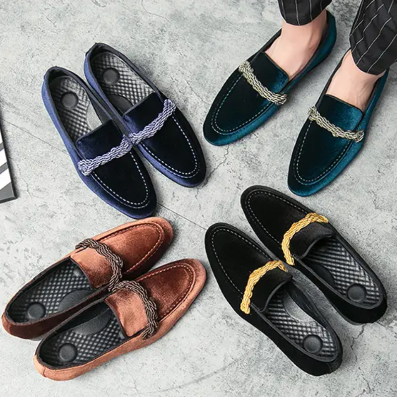 

Daily men business dress shoes artificial suede low heel leisure retro classic British style fashion stylist nightclub suitable for F451, Green