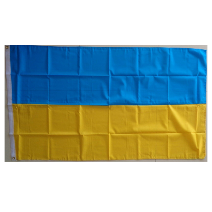 

Ukraine Country National Flags 3'X5'ft 100D Polyester Hot Sales High Outdoor Quality With Two Brass Grommets