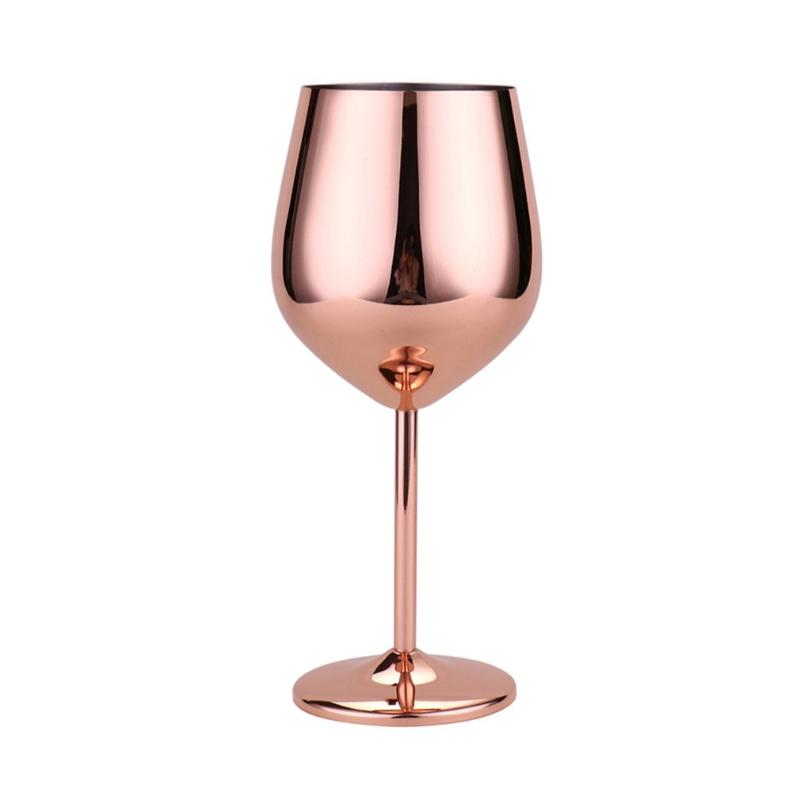 

Stainless Steel Red Wine Goblets Copper Plated Red Wine Glass Juice Drink Champagne Goblet Party Barware Kitchen Tools