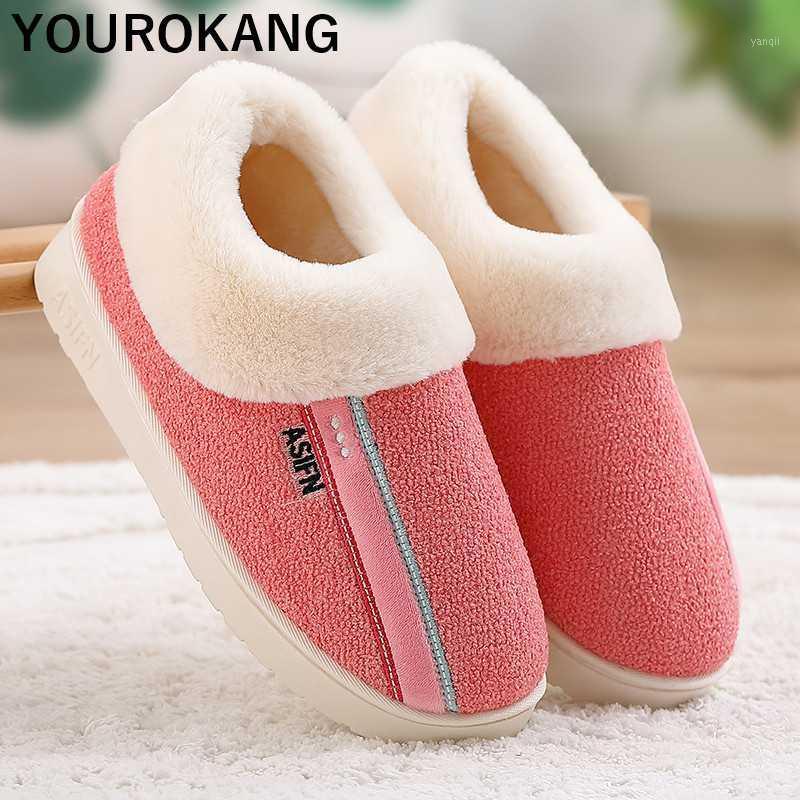 

Women Winter Shoes Warm Plush Home Slippers Furry Bedroom Floor Household Cotton Slipper Couple Shoes Unisex Hot Sale Big Size1, Dark blue