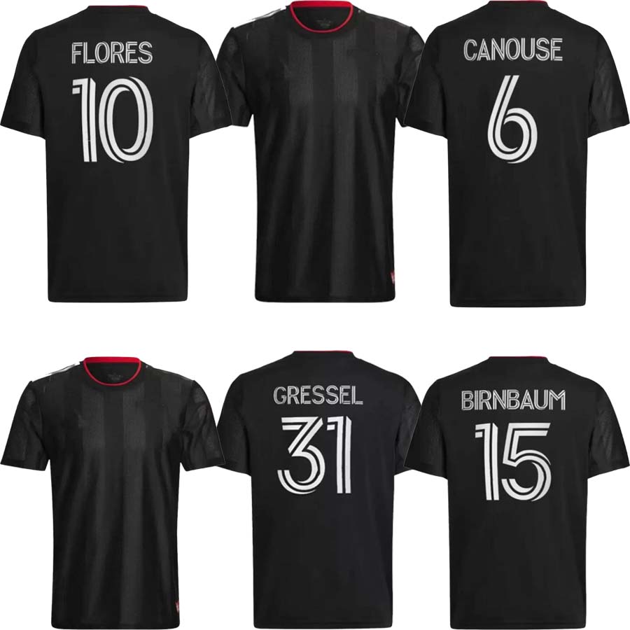 

22 23 dc united kids SOCCER JERSEYS 2022 D C home GRESSEL 31 FLORES 10 ARRIOLA 7 KAMARA 9 MLS jersey football shirts, Black