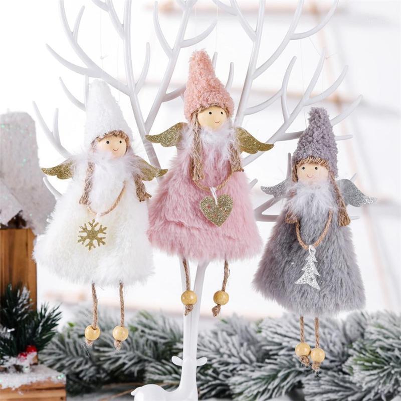 

Christmas Doll Adorable Angel Girl Xmas Tree Hanging Decorations Party Ornament Fabric Durable Xmas Style Cute Christmas Doll To1