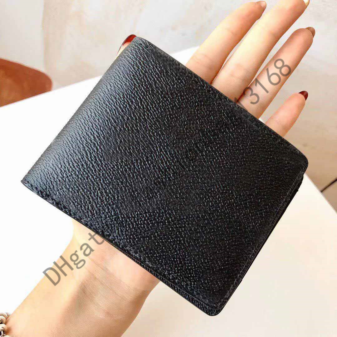 

001 2021 New brown flower Mens Wallet Fashion Men purse Special Canvas Multiple Short Small Bifold women Wallet With Box qwerw, Red;black