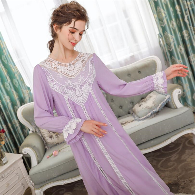 

2021 Summer French Court Retro Sweater of the Women with Long-sleeved Cotton Lace Elegant Romantic Princess P1065 Sexs, White