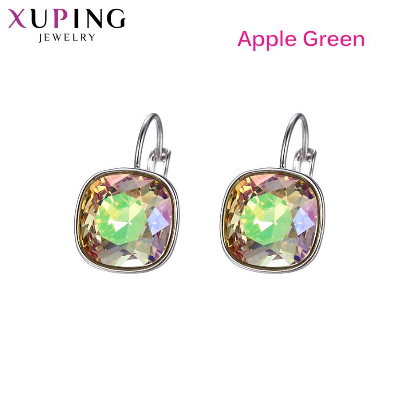 

Xuping Jewelry Stylish Elegant Shinning Crystals Hoop Earrings for Women Exquisite Gifts 95088