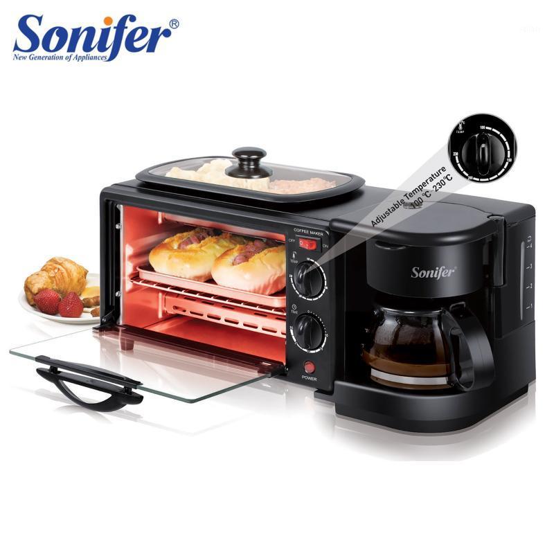 

Electric 3 in 1 Breakfast Making Machine Multifunction Drip Coffee Maker Household Bread Pizza Frying pan Toaster 220V Sonifer1
