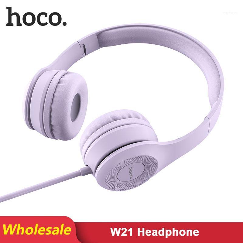 

HOCO W21 2 pcs/Lots Wholesale Wire Headphones Foldable Headset Audio Mp3 Adjustable Earphones with Mic Support call1