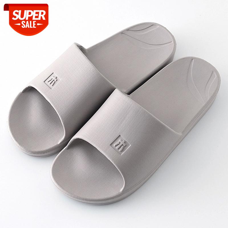 

Bath Slippers Non-slip EVA Slippers for Men Solid Fashion Indoor Casual Shoes Male Outdoor Beach #FO8p, Blue