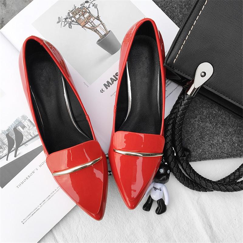 

Woman Pumps Ladies Heel Shoes Autumn Zapatos De Mujer Metal Decoration Female Shoes Pointed Toe Chaussures Femme Spring, As show