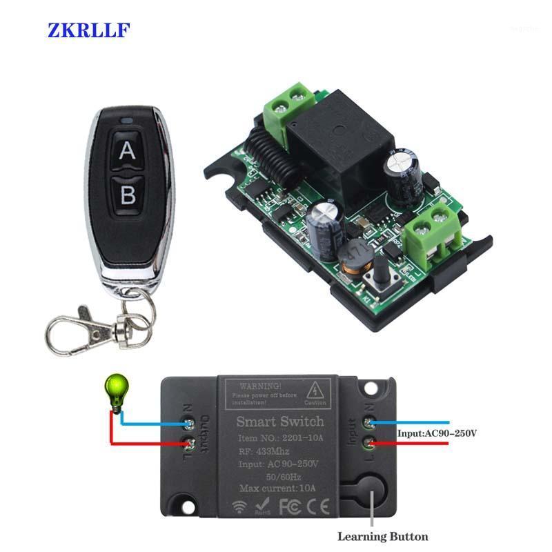 

433MHz 220V Lamp Wireless Remote Control Switch 433 MHz 110V ON/OFF Remote Control Receiver Transmitter For Led Lights Bulb DIY1