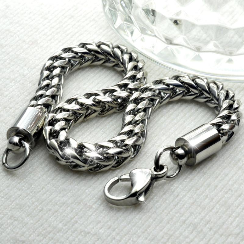 

Stainless Steel Curb Chain Bracelet for Men for Boys 23cm Length B177