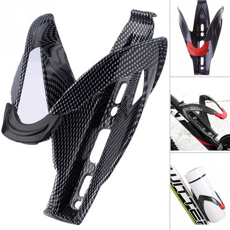 

Durable Carbon Fiber Bicycle Mountain Road Bike Water Bottle Holder Cages Rack Mount for Cycling