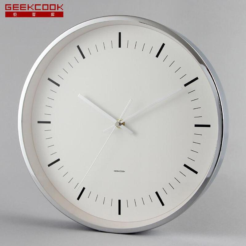 

2020 New Arrival 12 inch Metal Wall Clocks Silent Non Ticking Modern Quartz Watch for Living Room Office Fashion Home Decoration