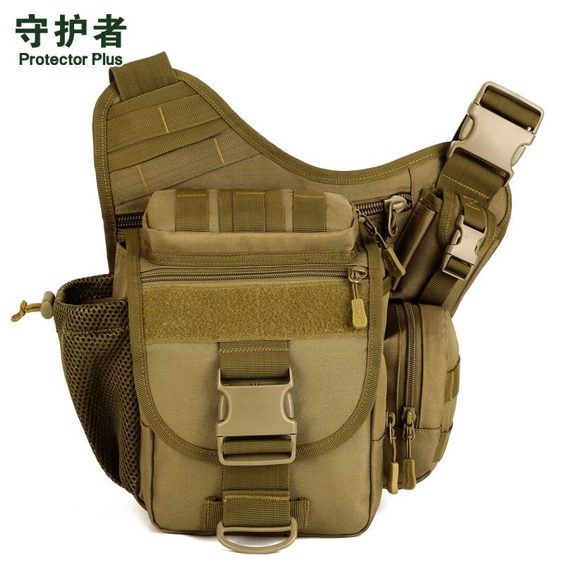 

DSLR Tactical Camouflage Camera Pack Women Messenger Bag Men Outdoor Sport Bags Waterproof Nylon Saddle Bag S046, Black